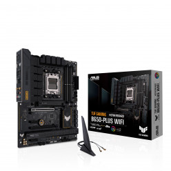 ASUS TUF GAMING B650-PLUS WIFI, Socket AM5, AMD B650, 14Phases, Dual 4xDDR5-6400, APU AMD graphics, HDMI, DP, 2xPCIe 4.0 X16, 4xSATA3, RAID, 3xM.2 PCIe 5.0, 2xPCIe x1, ALC S1220A HDA, 2.5GbE LAN, WiFi6E/BT, 1xUSB-C Gen2x2, 3xUSB3.2 Gen2(1C+2A), 3xUSB3.2(1